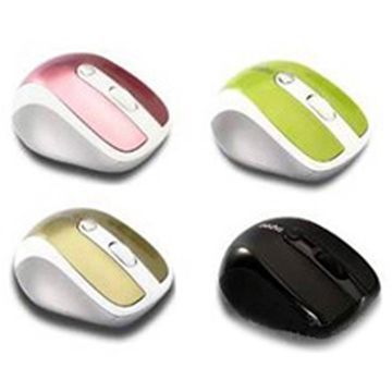 4D 2.4G Wireless Mice, Made of ABS Plastic, 8 to 10m Distance and Speed Changer