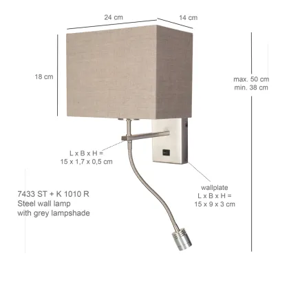 LED wall reading light