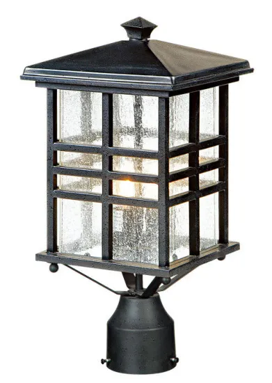 Black Ip65 Outdoor Lighting Post Lamp Ce Ul Approved Yard Lamp
