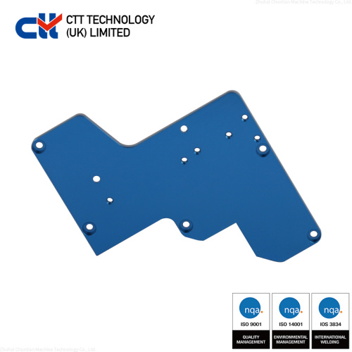 Blue Anodized Aluminum - Custom CNC machining service