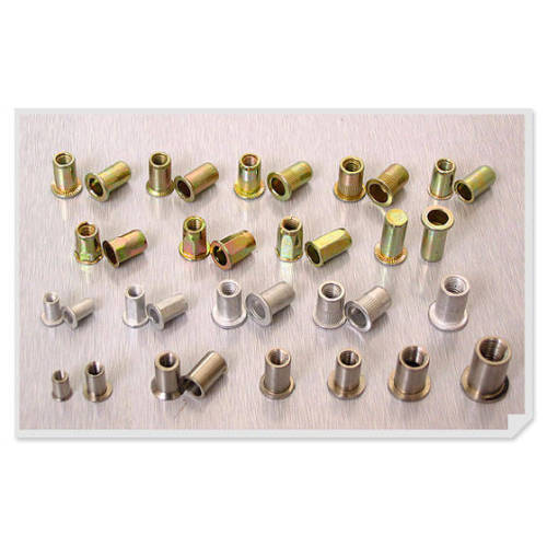 Flat head blind rivet nut