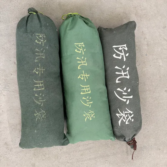 Dam reinforcement emergency flood control sandbags