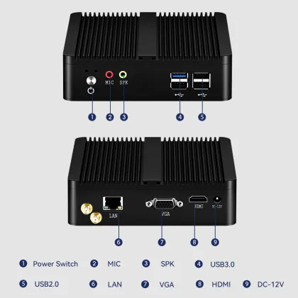 Single LAN Intel Celeron And Pentium Mini Computer