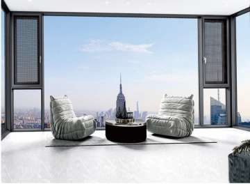 Integrated Casement Window with Broken Bridge Screen