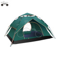 double layer DarkGreen camping tent for 3-4 person