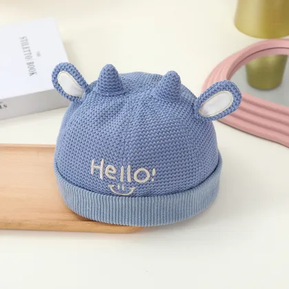 Baby Blue Designer Bucket Hat for Kids - Summer Sunscreen Shade Hat