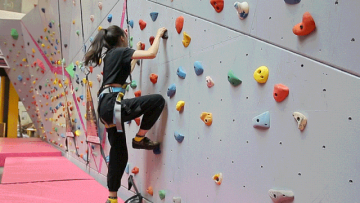 Indoor rock climbing equipment