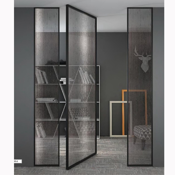 Aluminium Pivot Doors with Tempered Glass for Office and Hotel - Easier Installation