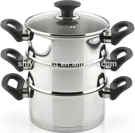 stainless steel steamer with bakelite handle