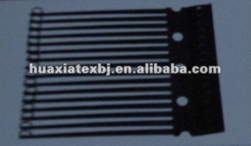 Spring plate for warp knitting machines
