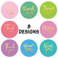 Vinyl Thank You Sticker Label Roll