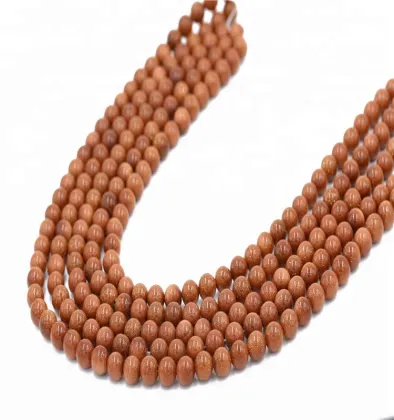 Wholesale High Quality Natural Jewelry Making Golden Sand Stone Loose beads
