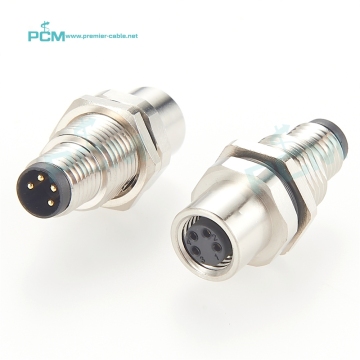 Sensor and Actuator Connector: 3 Pin, 4 Position, Flange, Panel Feed Through, Wall Duct, Bulkhead