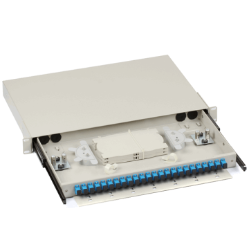 19 inch Fiber Patch Panel, Optical Termination Box, 12 or 24 ports, sliding drawer type