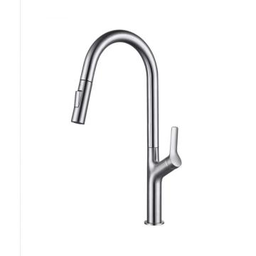 Wholesale 304 Stainless Steel Brush Pull Down Sprayer Sink tap Kitchen Faucet mixer