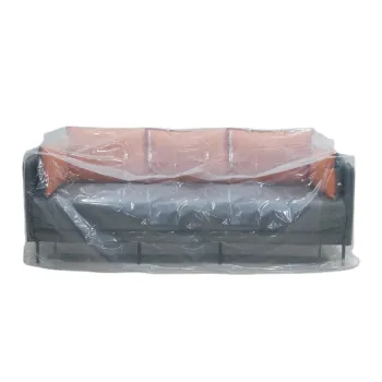 Clear See Through Plastic Waterproof Universal Garden Furniture Protector Sofa Cover