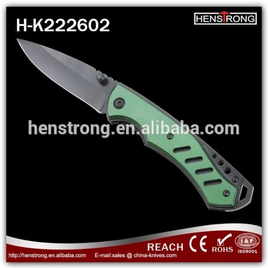Yangjiang Hot Selling Aluminium Handle Folding Knife with Various Colors