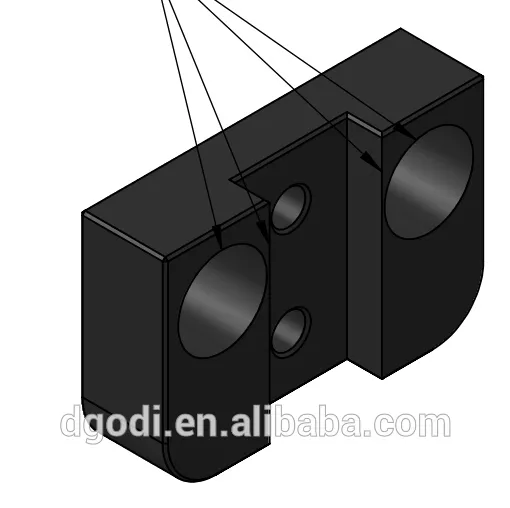 cnc machining aluminum mounting bracket, aluminum base