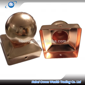 square pyramid fence metal cap