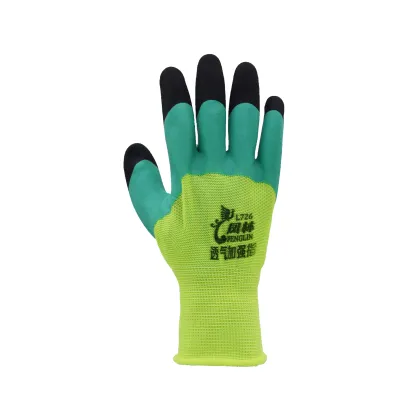 Breathable reinforced finger protective gloves