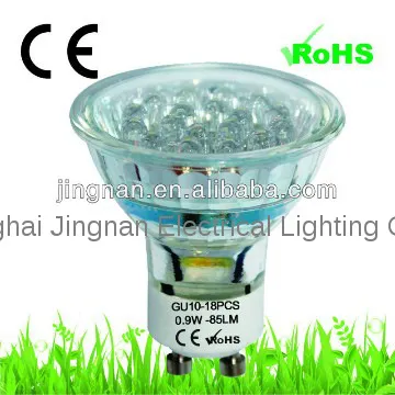 led lights gu10 0.9w 95lm high lumen gu10 2500k led