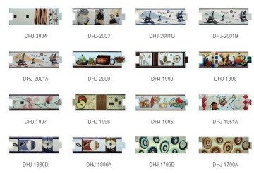 3D irregular shape decorative border tile