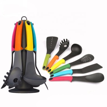 Custom Manufacturer Supplier Colorful Nylon Kitchen Tool Set - 7 Piece Cooking Utensils