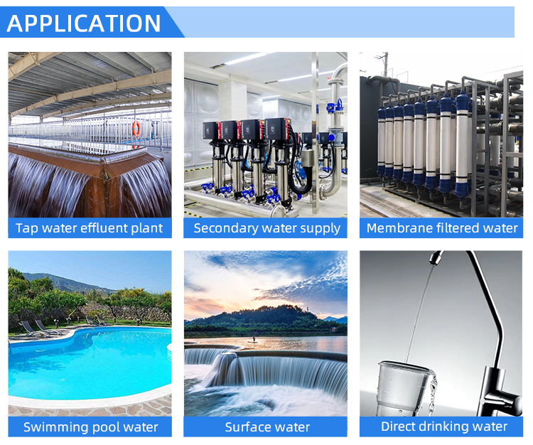 low range turbidity controller for swimming pool