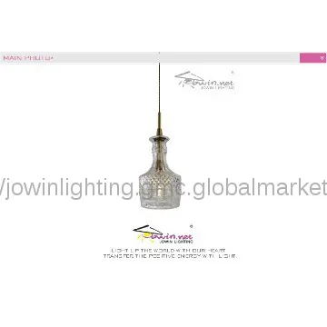 Modern  glass bedroom pendant lighting