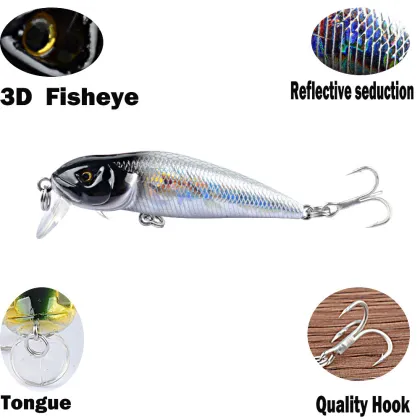 Catfish Luya Bait - Floating Minnow Hard Lure for Beach Fishing