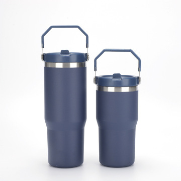 Custom Multicolor 30oz Tumblers with Flip Straw - Leak-Proof Gifts for Sports