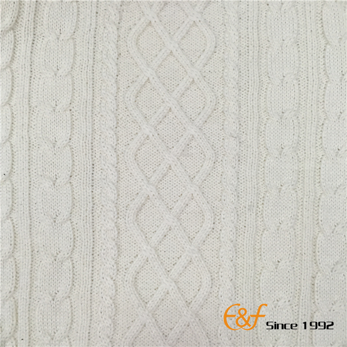 Pure Color Cable Sweater Fabric