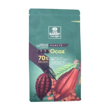 Biodegradable custom kraft flat bottom sealable pouch