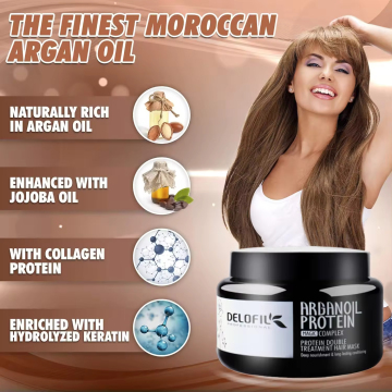 Fabrika fiyatı 500ml Keratin Saç Tedavi Maskesi Saç onarımı için kollajen ve vitaminli