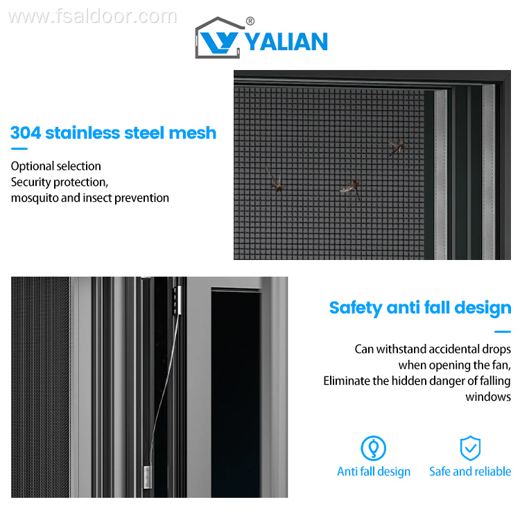 Dust-Proof Screen Aluminum Alloy Casement Windows