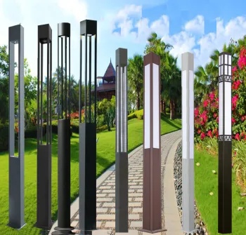 Customizable Modern Aluminum LED Light Poles with IP65 Waterproof Rating: Ideal for Garden, Villa Courtyard Lighting