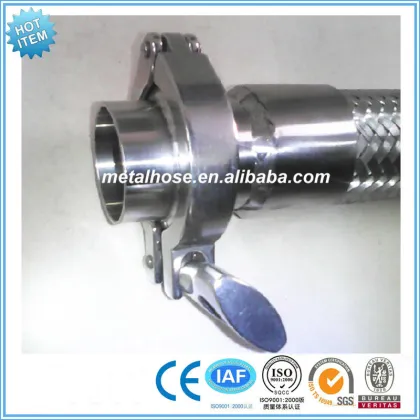 Milk, beer flexible metal hose