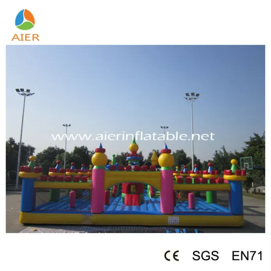 2016 good quality CE certificated inflatable bouncy play combo/luxury giant inflatable fun city