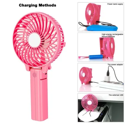 Air Conditioning Cooling Foldable Fan USB Rechargeable Fan