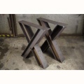 Pierna de mesa x forma de muebles de metal