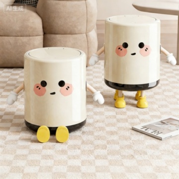 Modern High-Quality Plastic Waste Bin for Bedroom Living Room