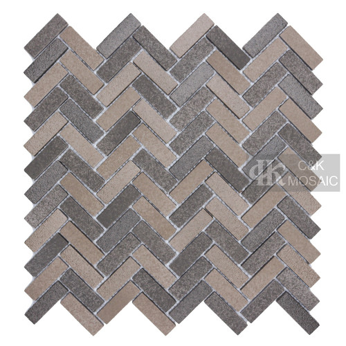 Dark Brown Glass Mosaic Tile Backsplash