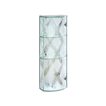 Three layers alibaba factory chinese transparant glass display case parts