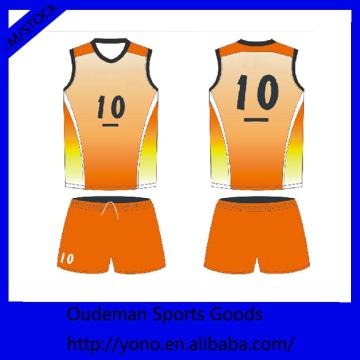 High quality uniform design sport wear volleyball jersey for men