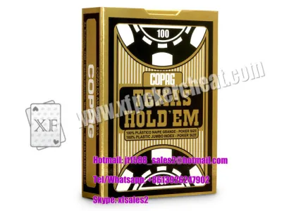 Brazil Copag Red / Black Poker Size Plastic Texas Holdem Marked Poker Cards