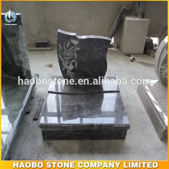 Wholesale European Aurora granite grave monument slab