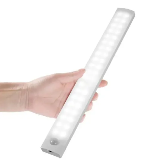 Ultrathin Wall-Mounted Dimmable LED Bathroom Mirror Light with Magnet