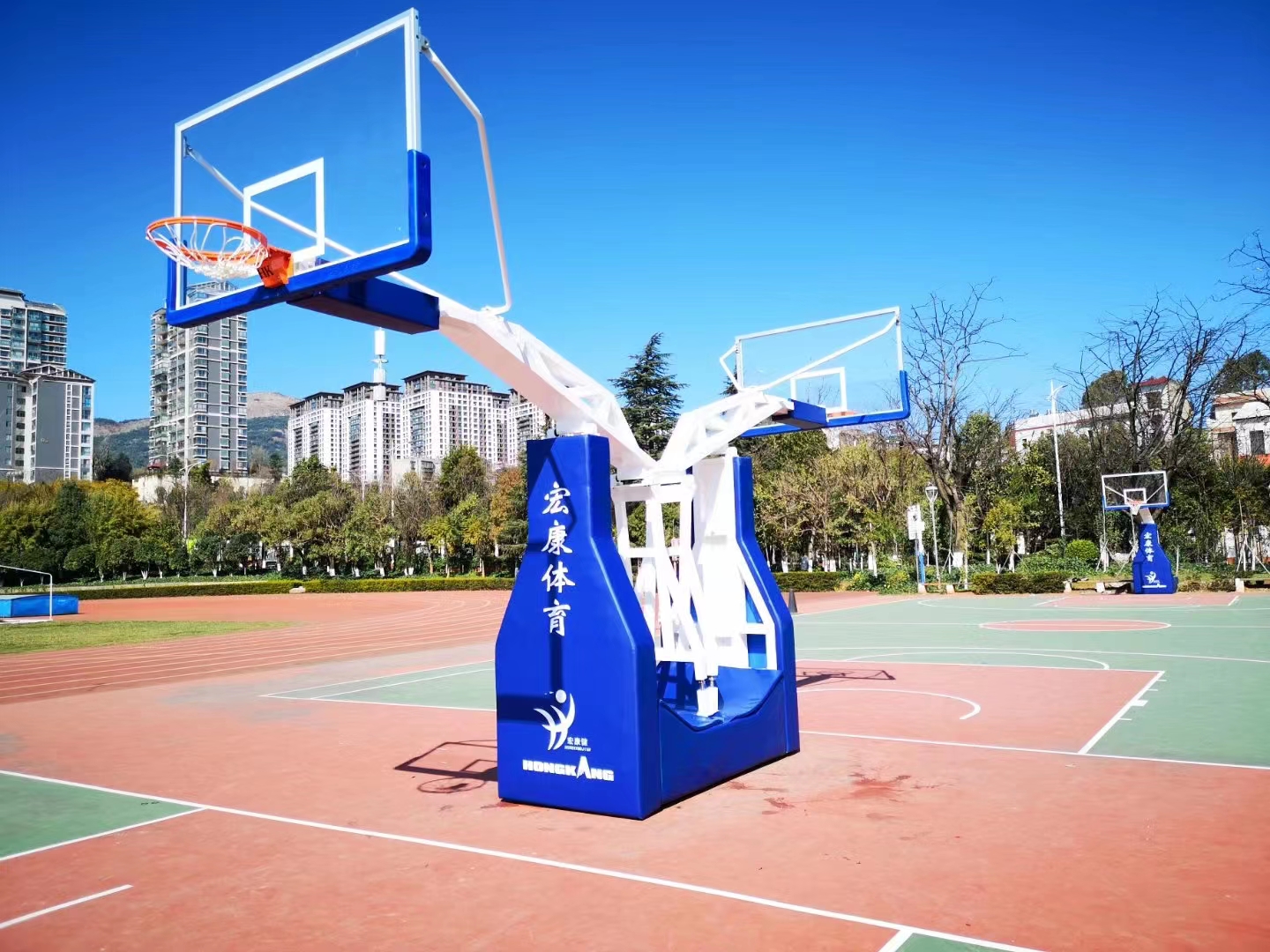 FIBA approved portable Basketball hoop Stand