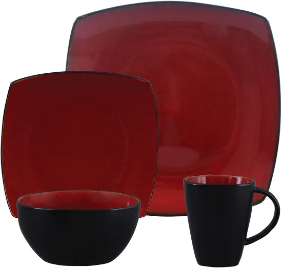 Colors Pad Printing Dinnerset Porcelain Dinnerware Sets