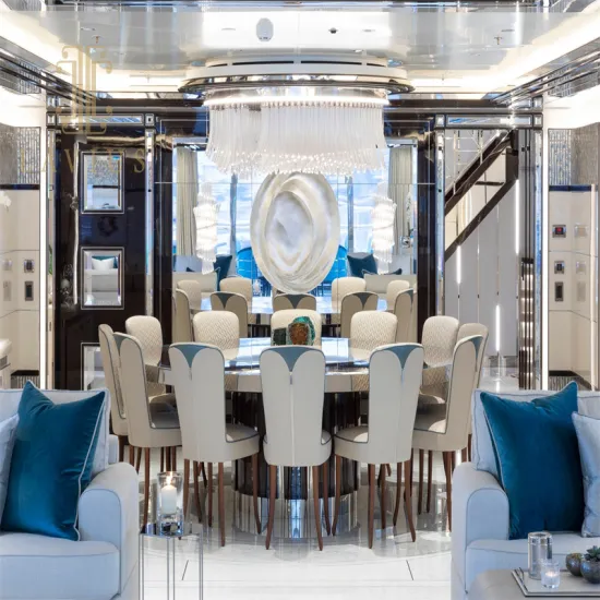 Oversize luxury clear crystal round restaurant chandelier